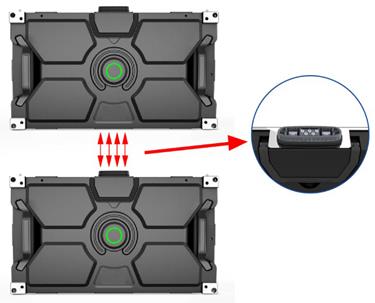 Wireless pixel halus dipimpin dinding video